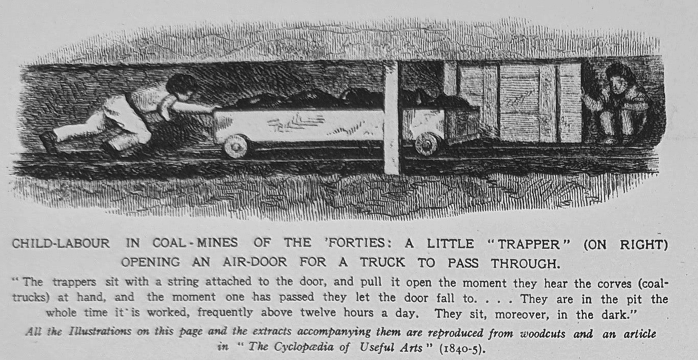 Children in the 19th century mines